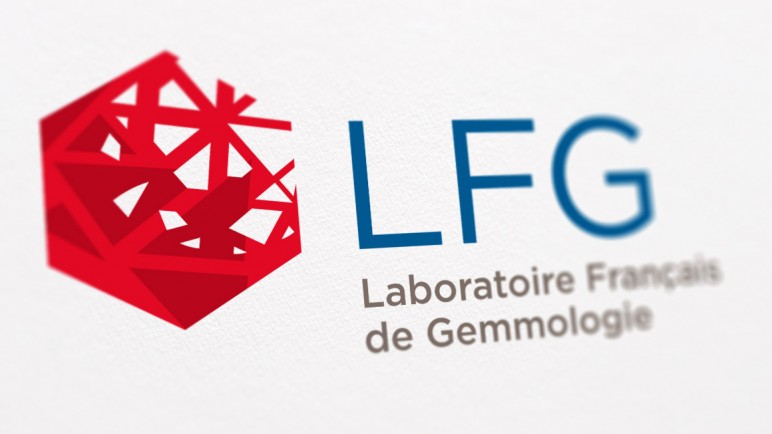 Identité visuelle du LFG réalisé pour Laboratoire Français de Gemmologie - Identité visuelle