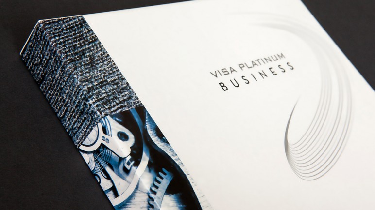 Welcome Pack Visa Platinum Business réalisé pour Visa - Identité visuelle